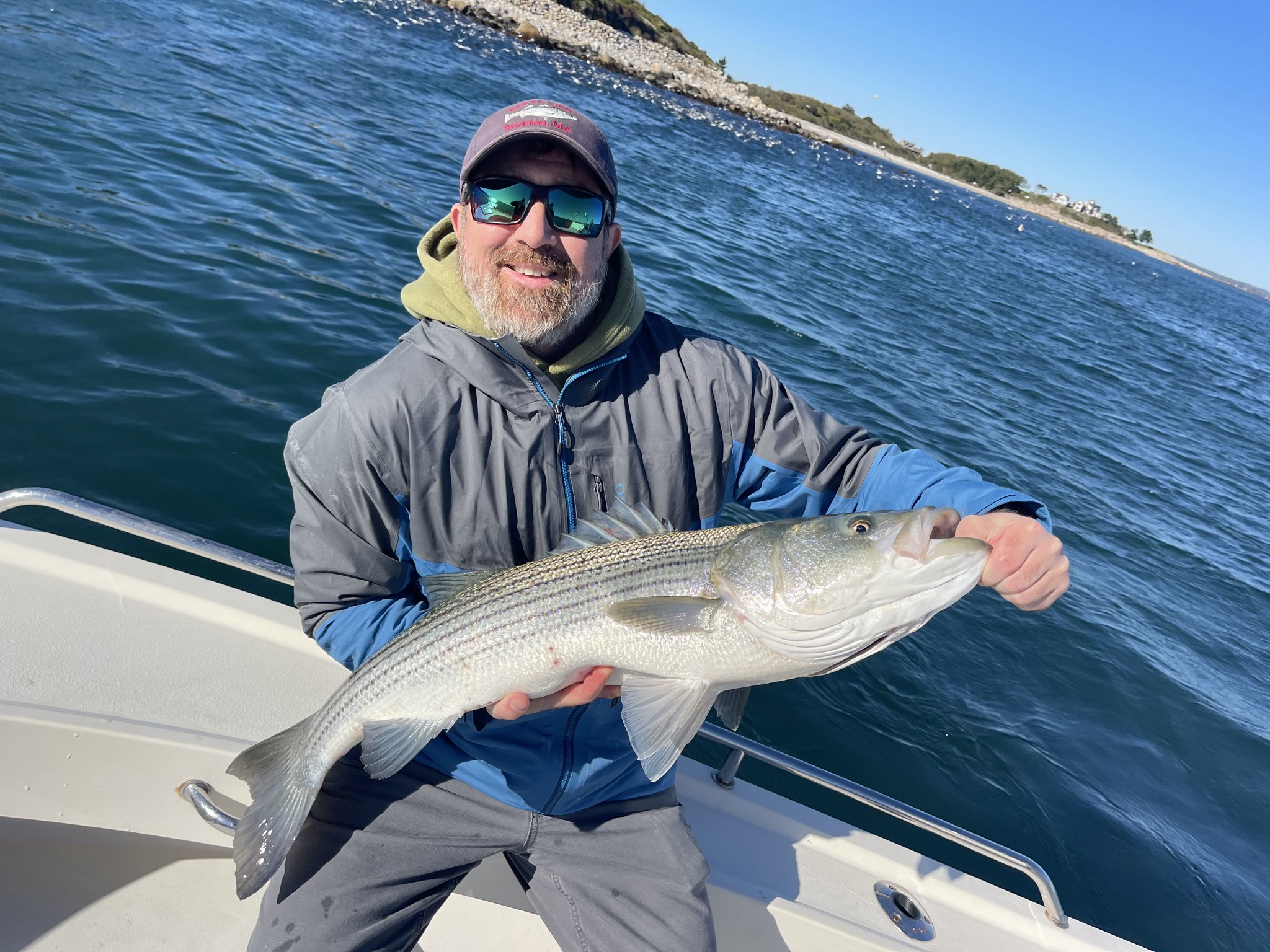 Striped bass caught out of Boston, July 31, 2026