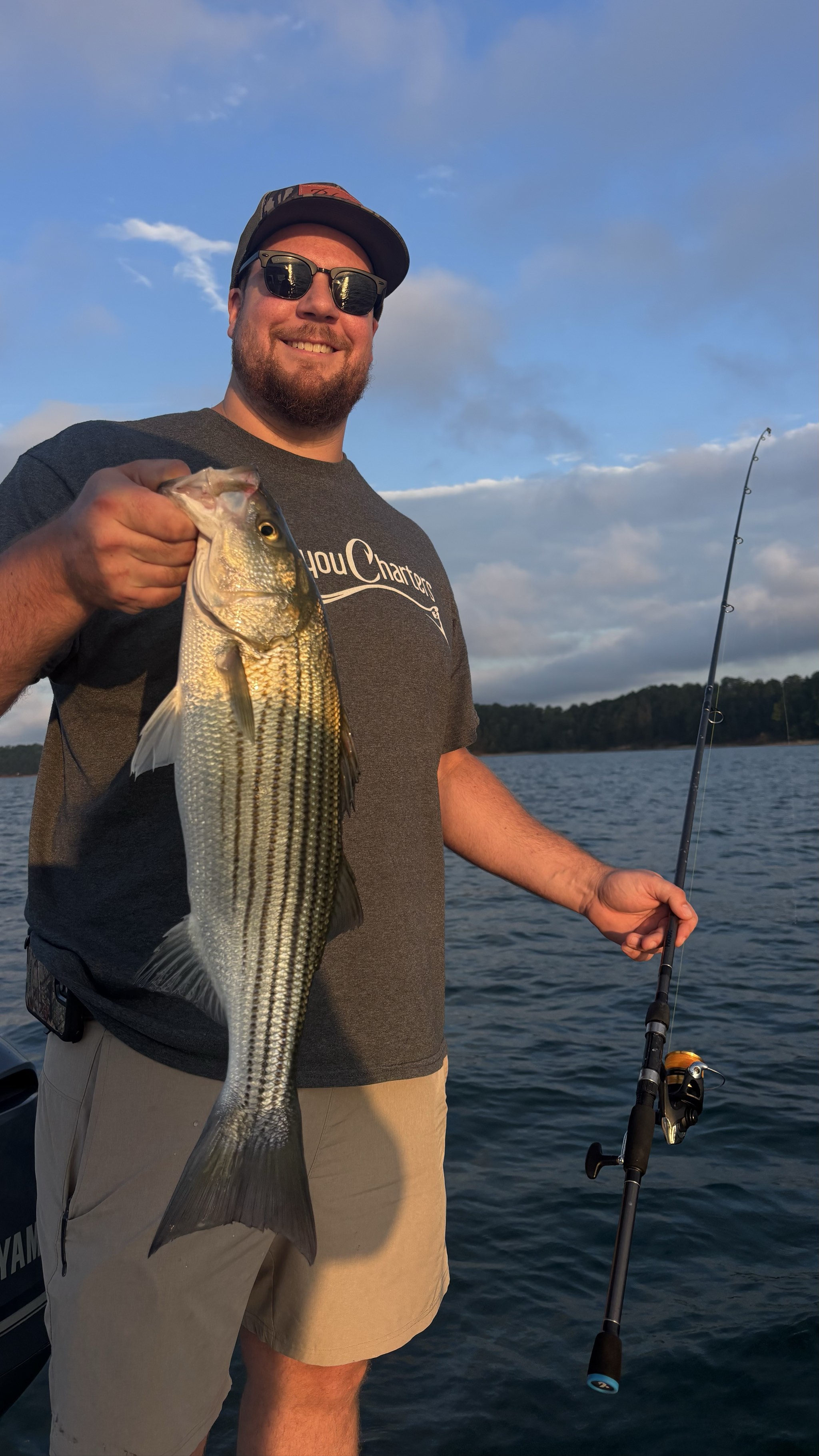 August Striped Bass Action on Lake Lanier