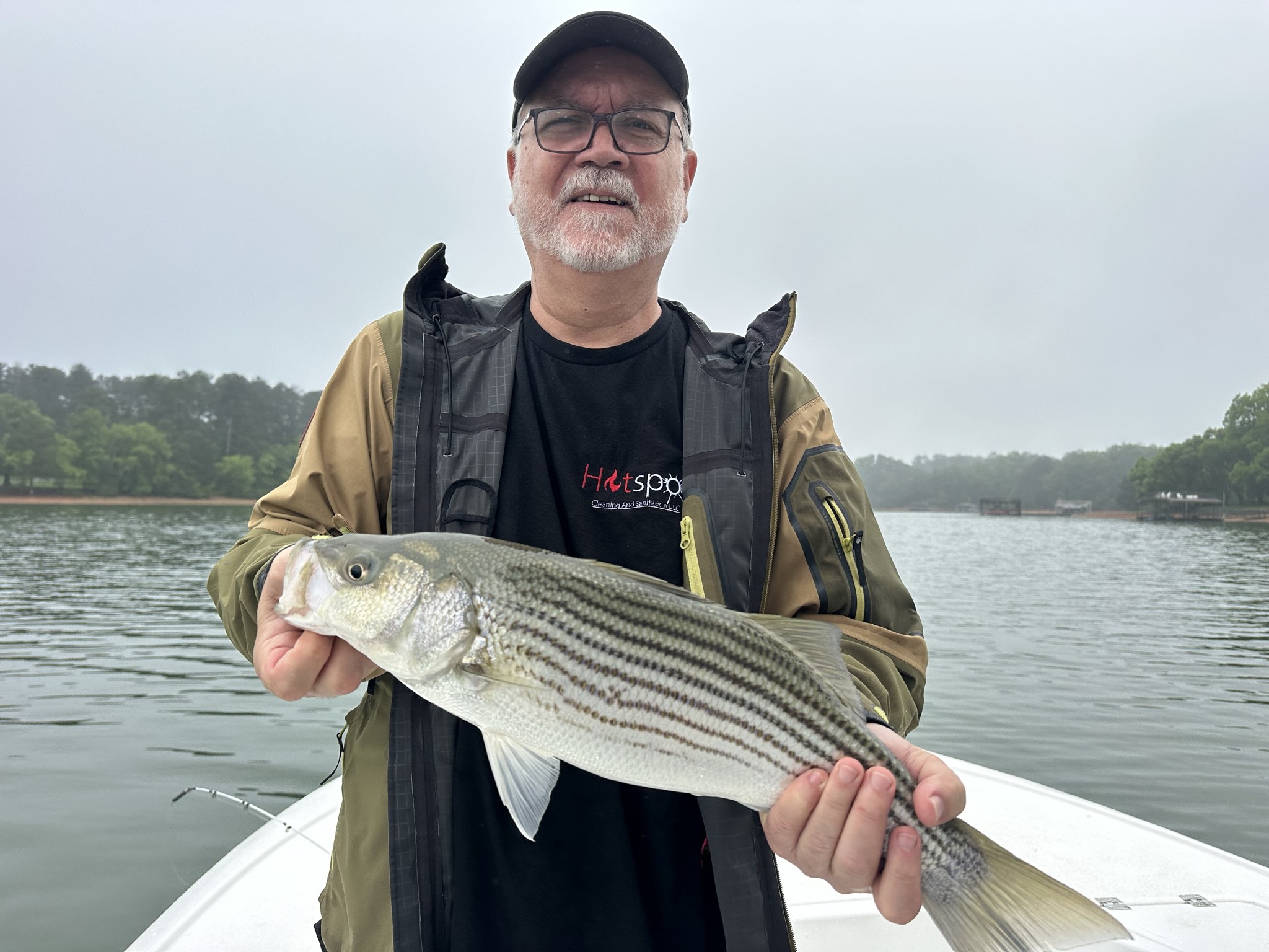 Striped Bass And Spotted Bass Action On Lake Lanier