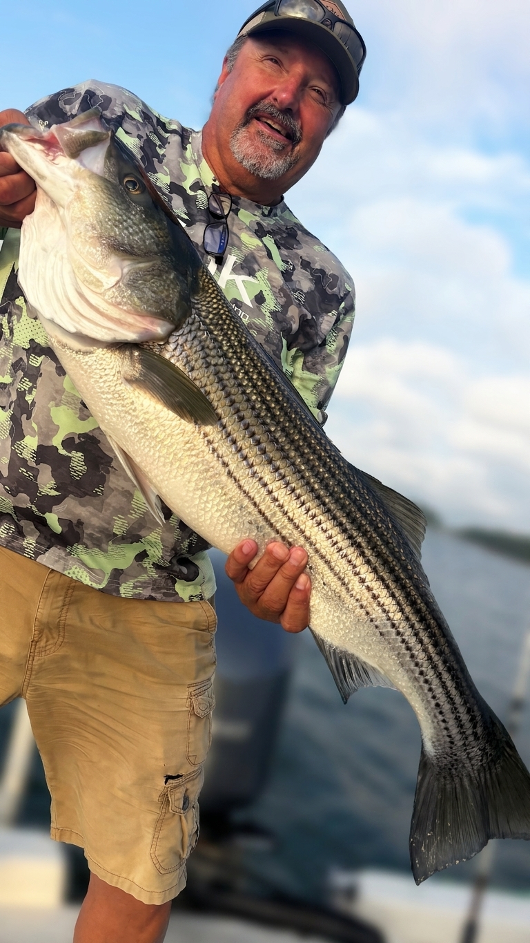 August Striped Bass Action on Lake Lanier