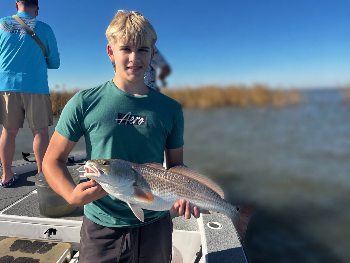 Red drum caught out of Venice, Oct 12, 2026