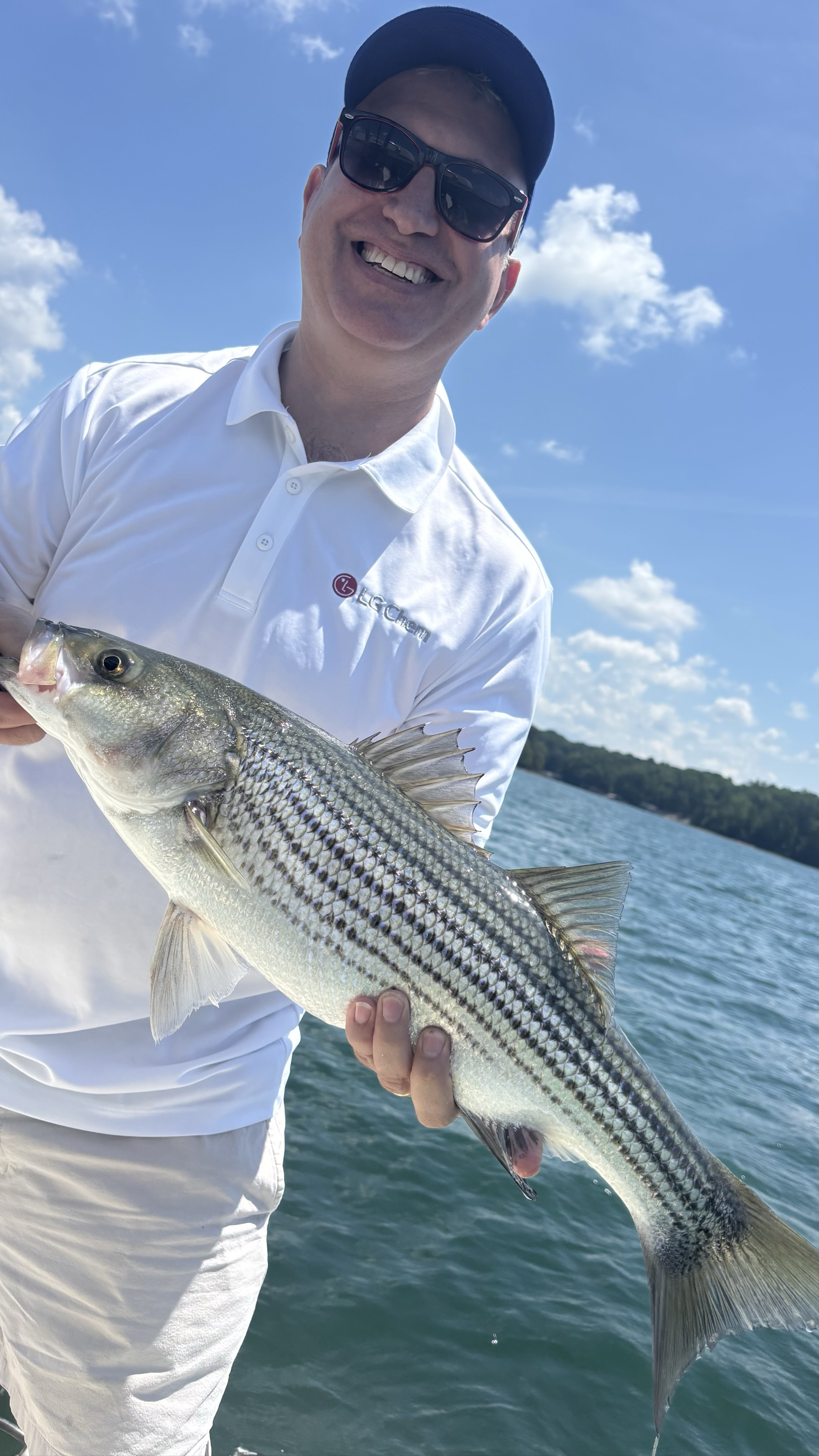 Calm August Day Nets Three Lake Lanier Striped Bass