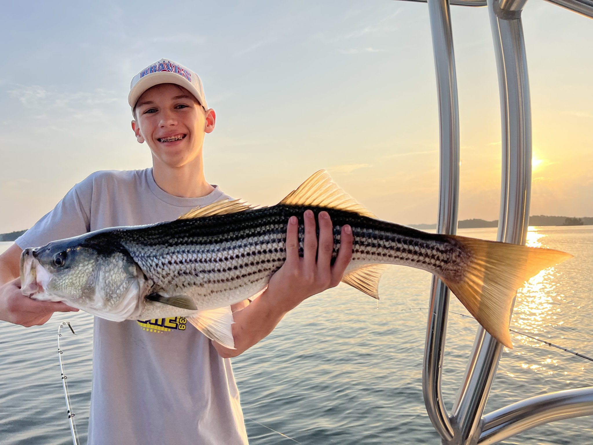 Trophy Striped Bass Lake Lanier Summer