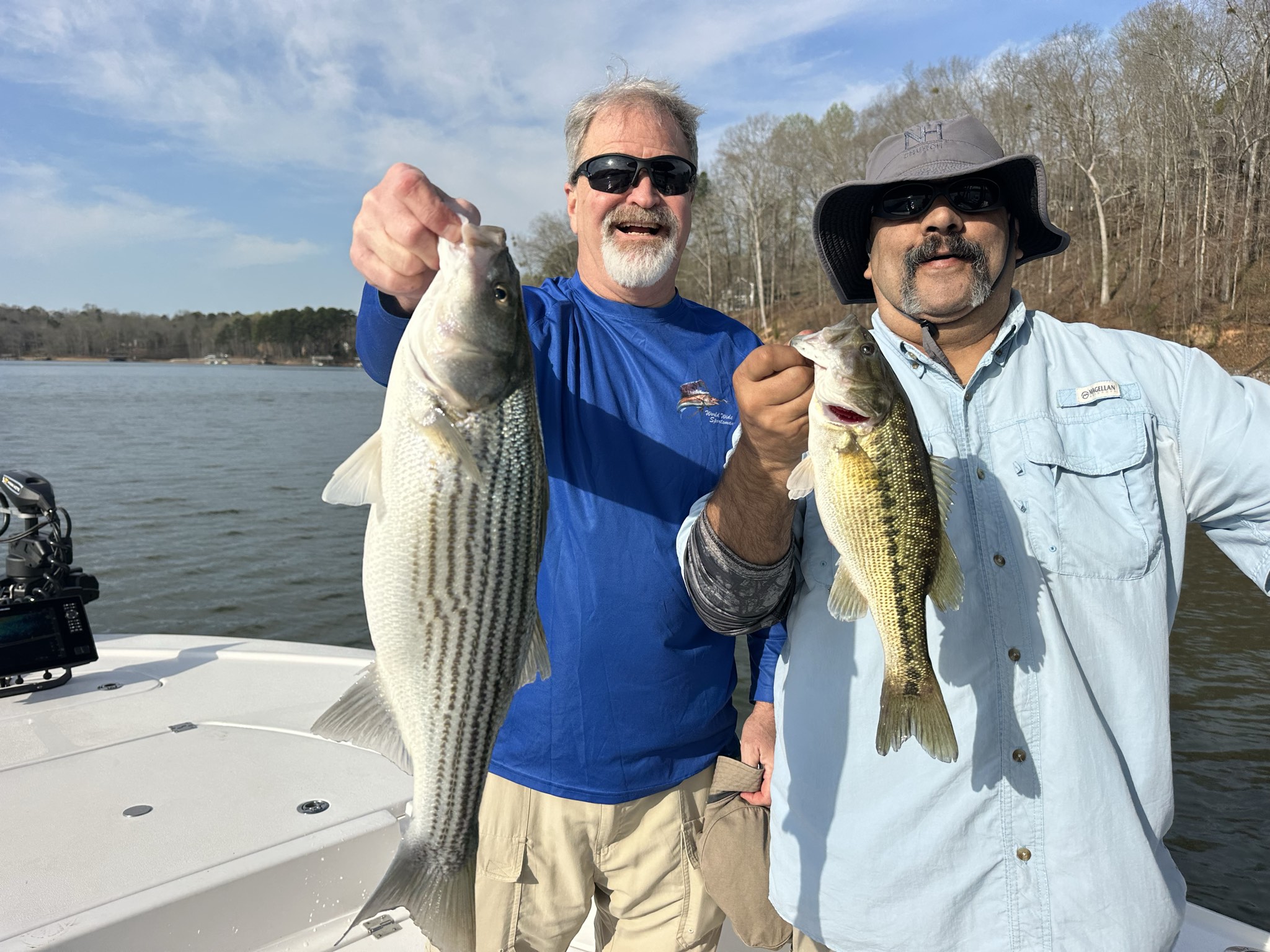 Spring Striped and Spotted Bass on Lake Lanier