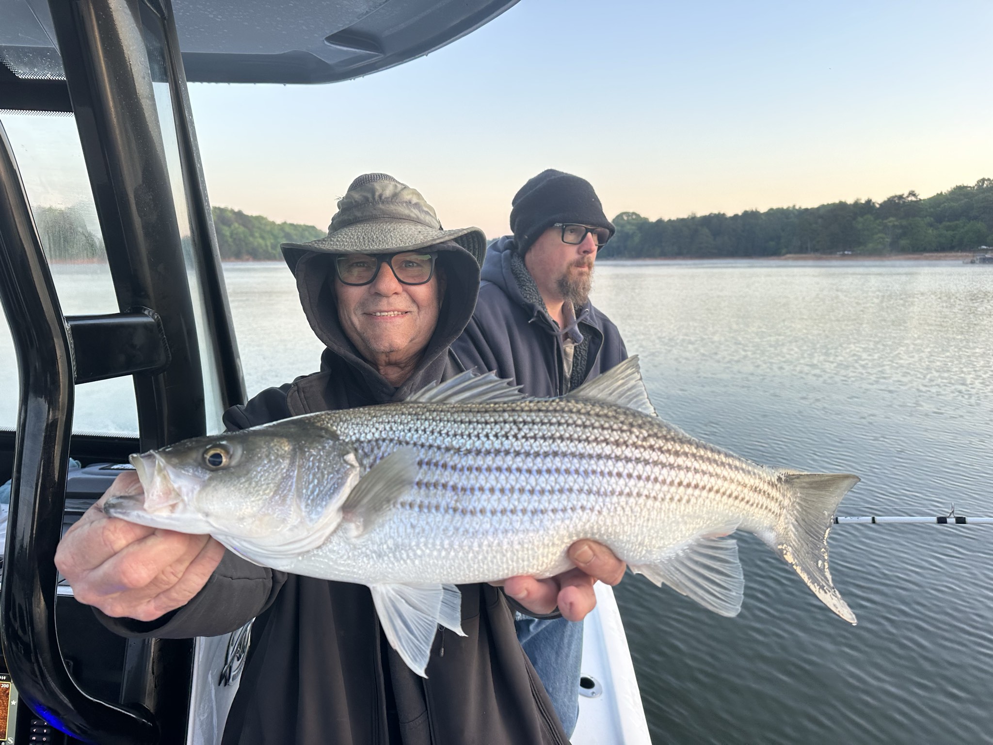 Striped Bass And Spotted Bass On Lake Lanier