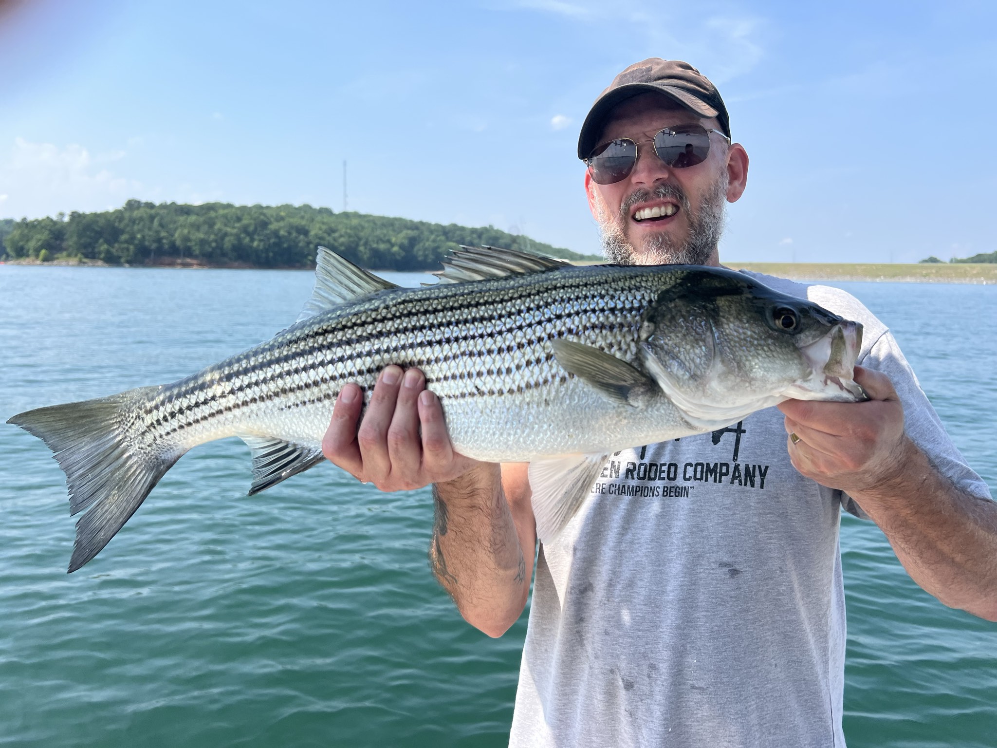 Trophy Striped Bass Lake Lanier Summer