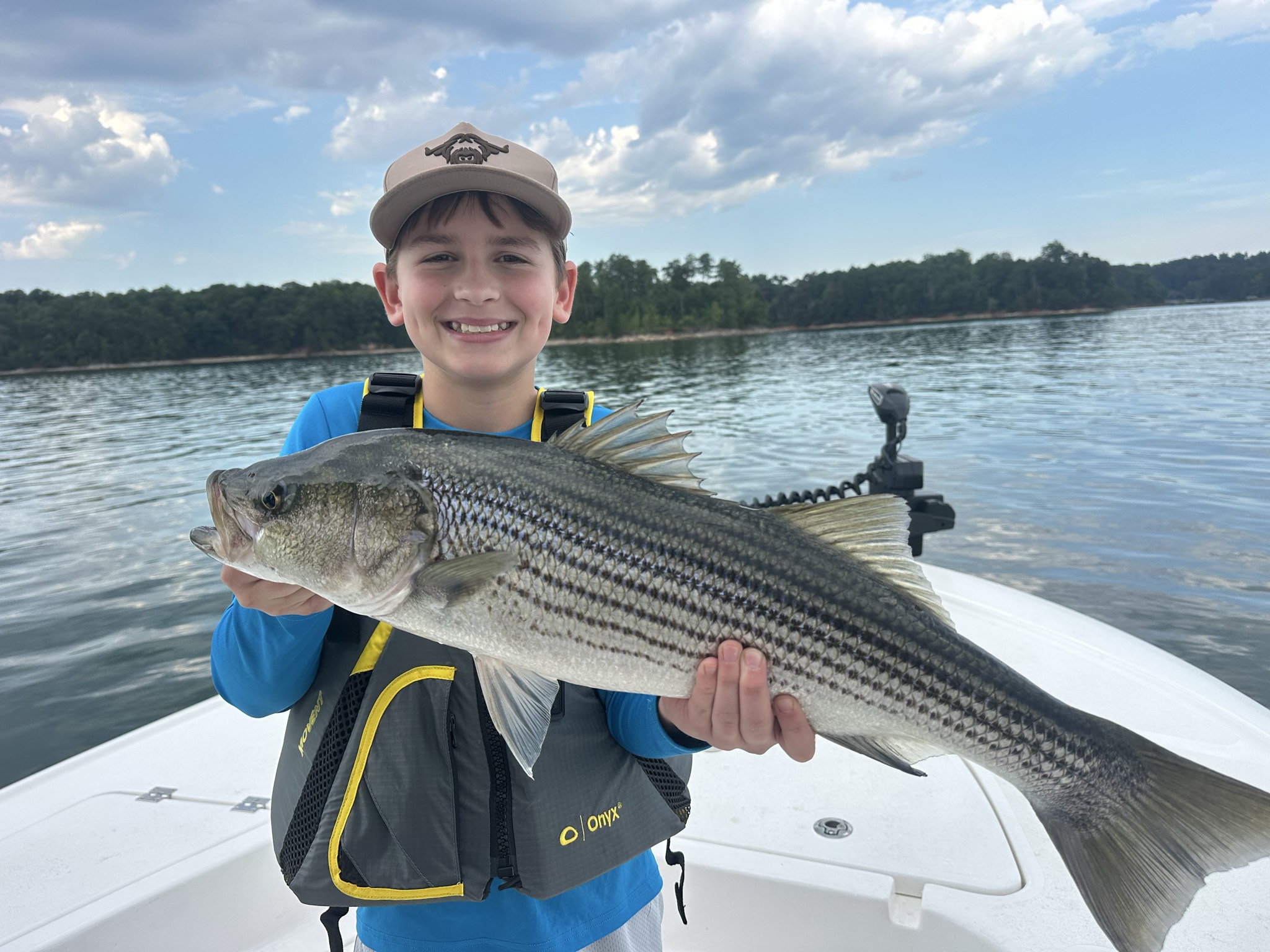 Striped Bass Action on Lake Lanier