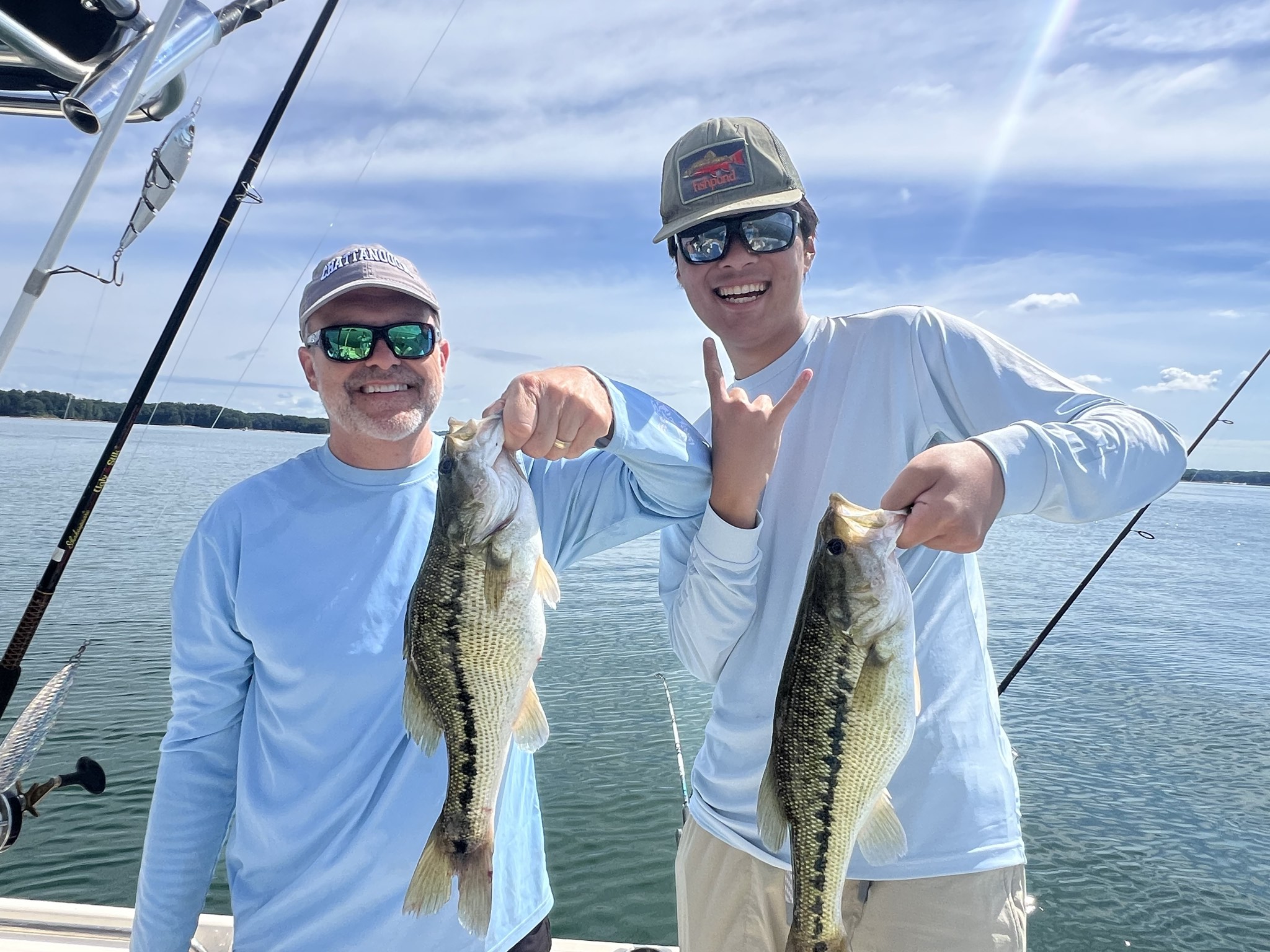 June Spotted and Striped Bass on Lake Lanier