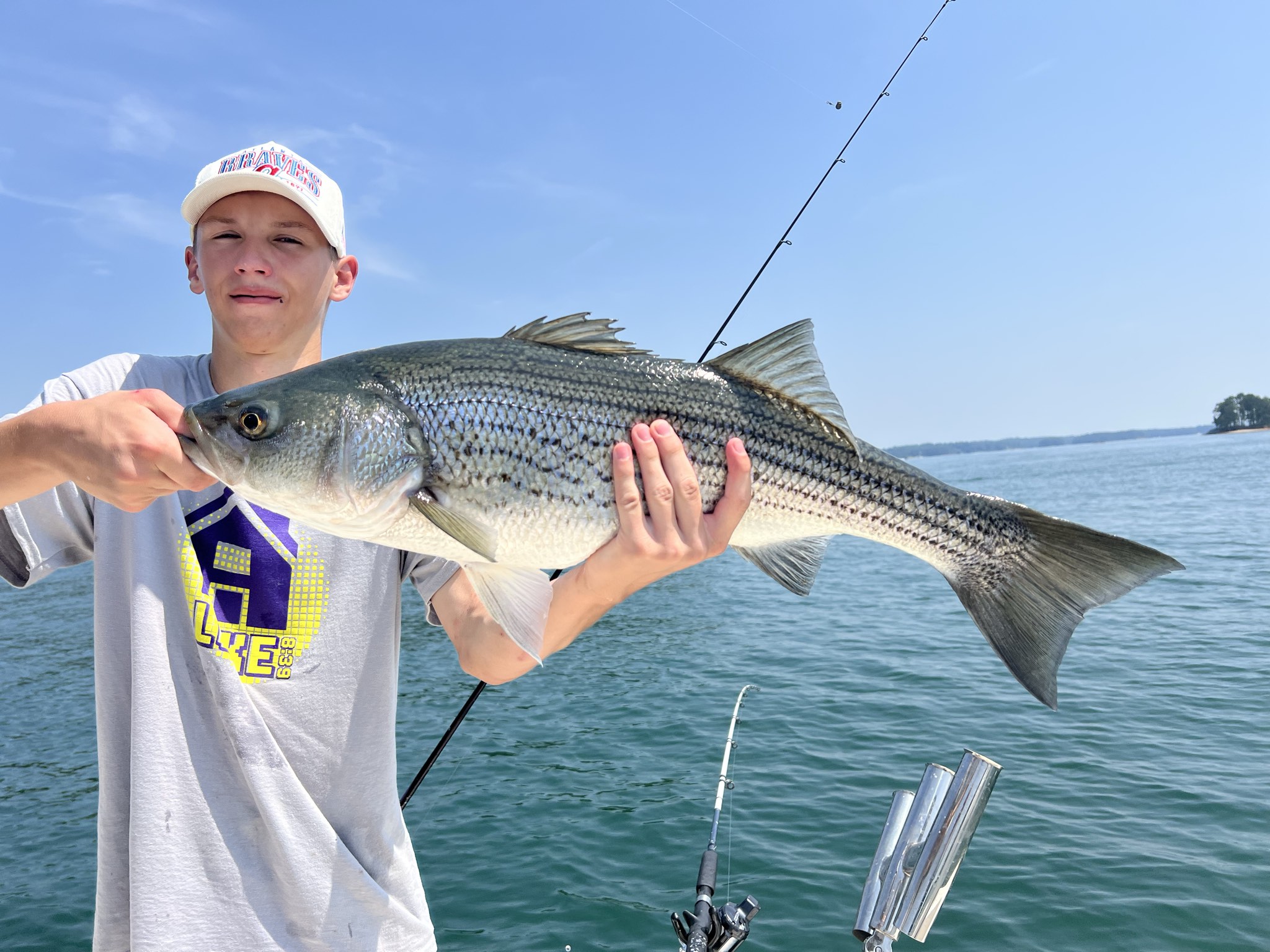 Trophy Striped Bass Lake Lanier Summer