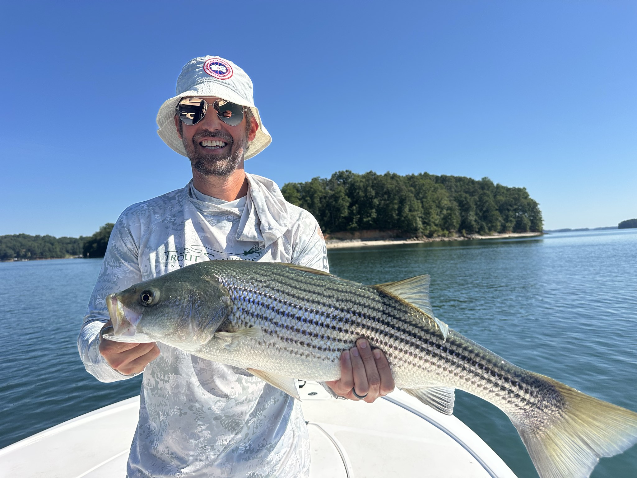 Dozen Striped Bass Strike Lake Lanier