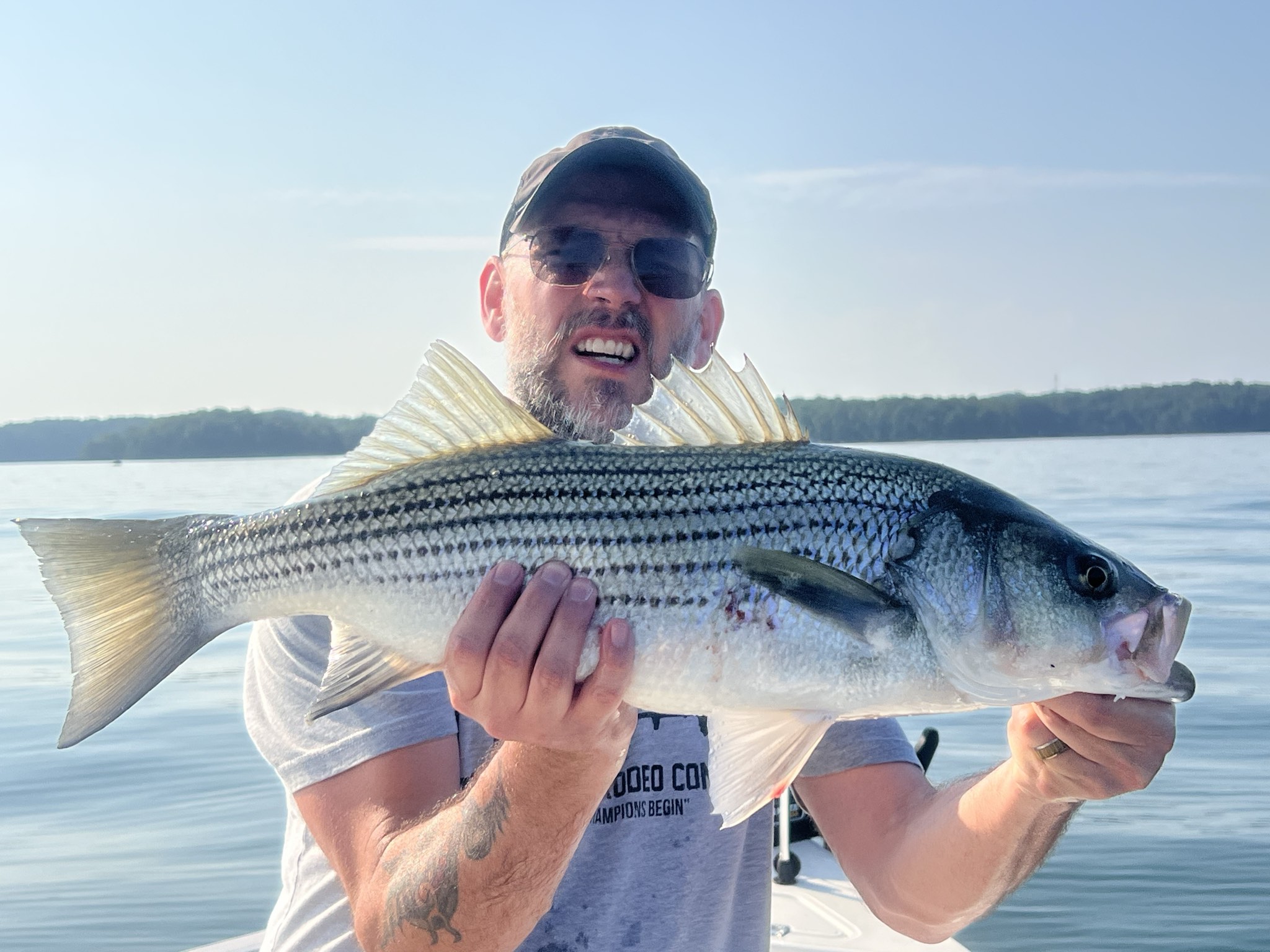 Trophy Striped Bass Lake Lanier Summer