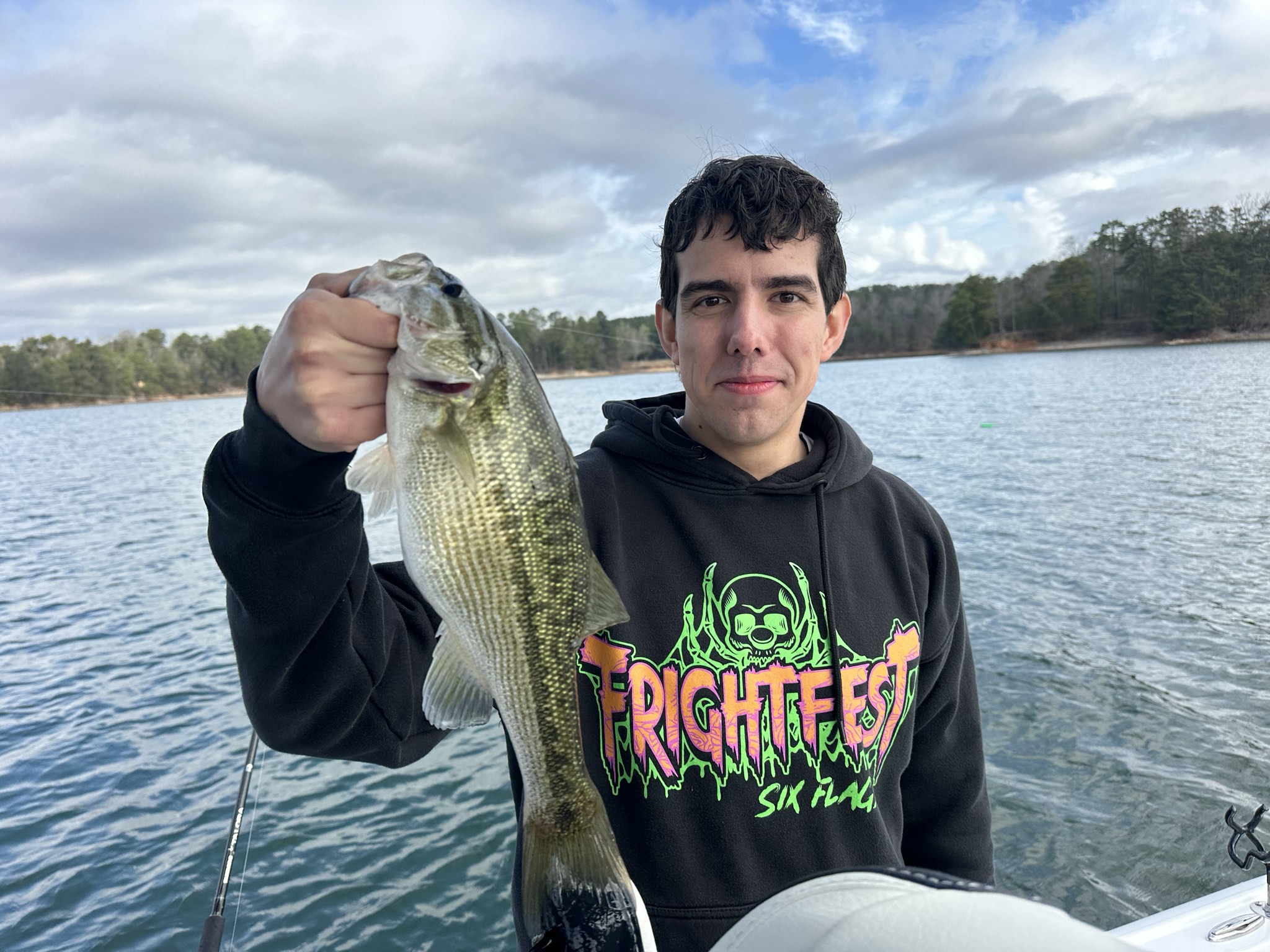 Spring Striped Bass And Spotted Bass On Lake Lanier