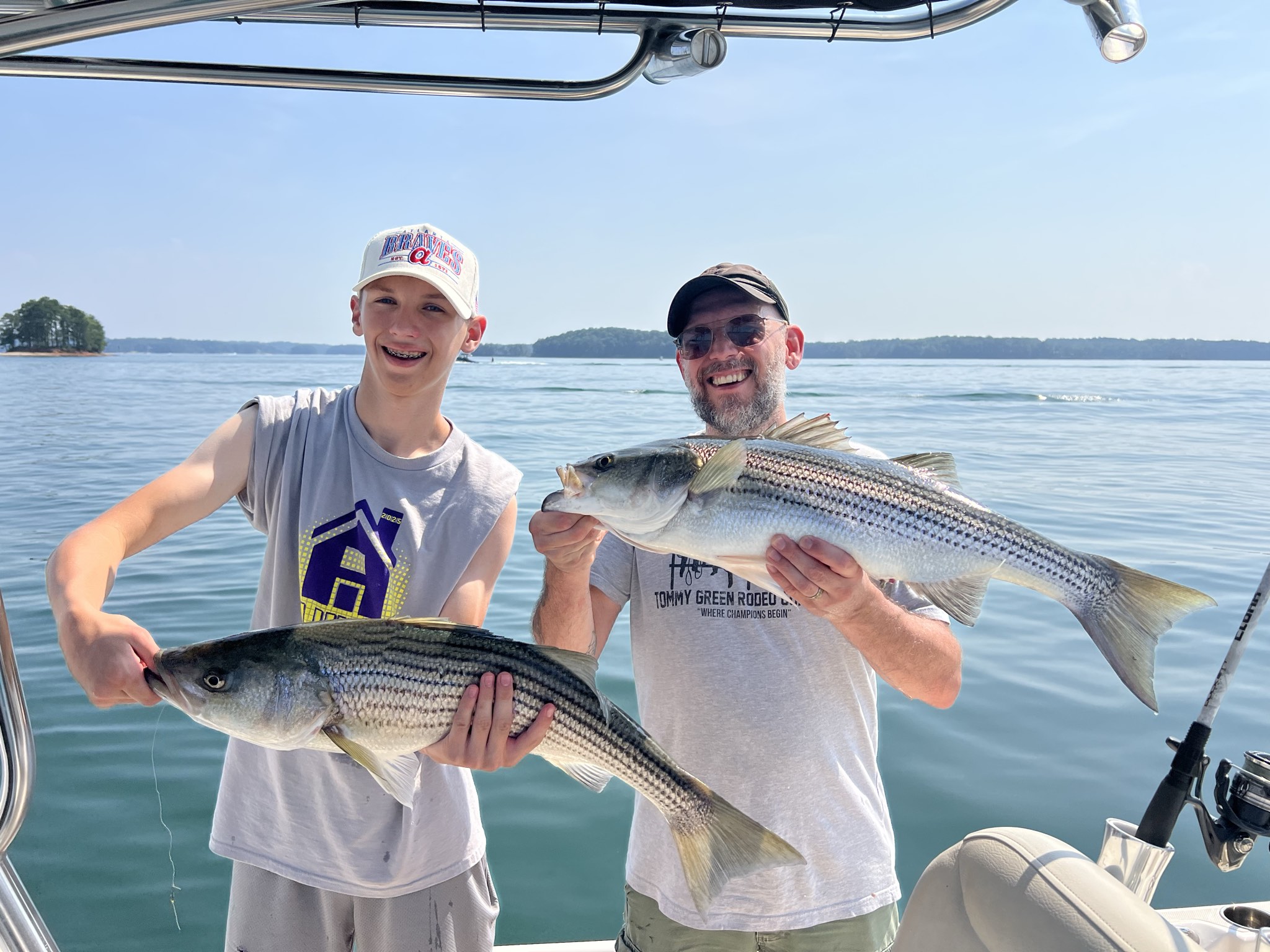 Trophy Striped Bass Lake Lanier Summer