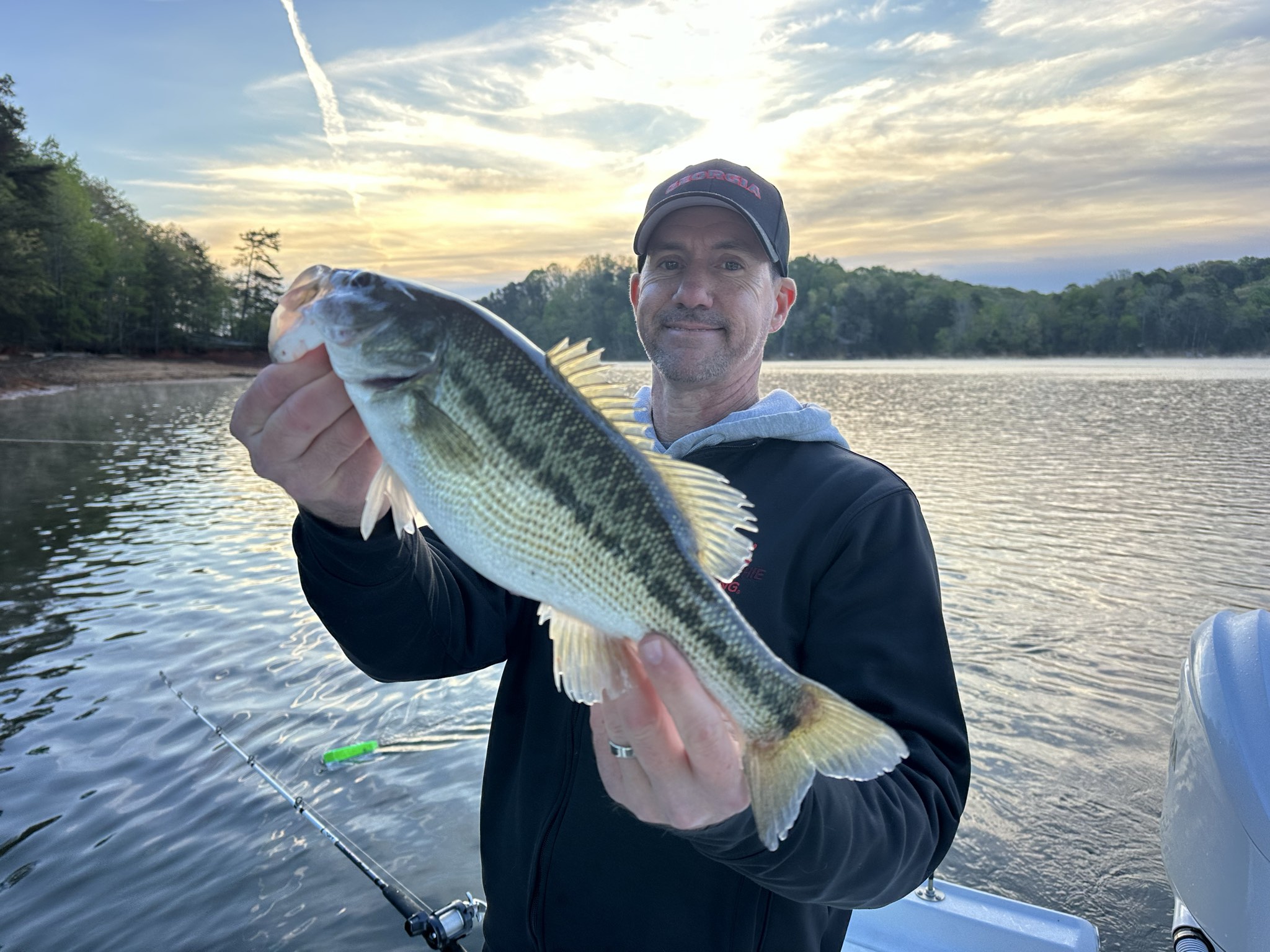 April Striped Bass And Spotted Bass On Lake Lanier