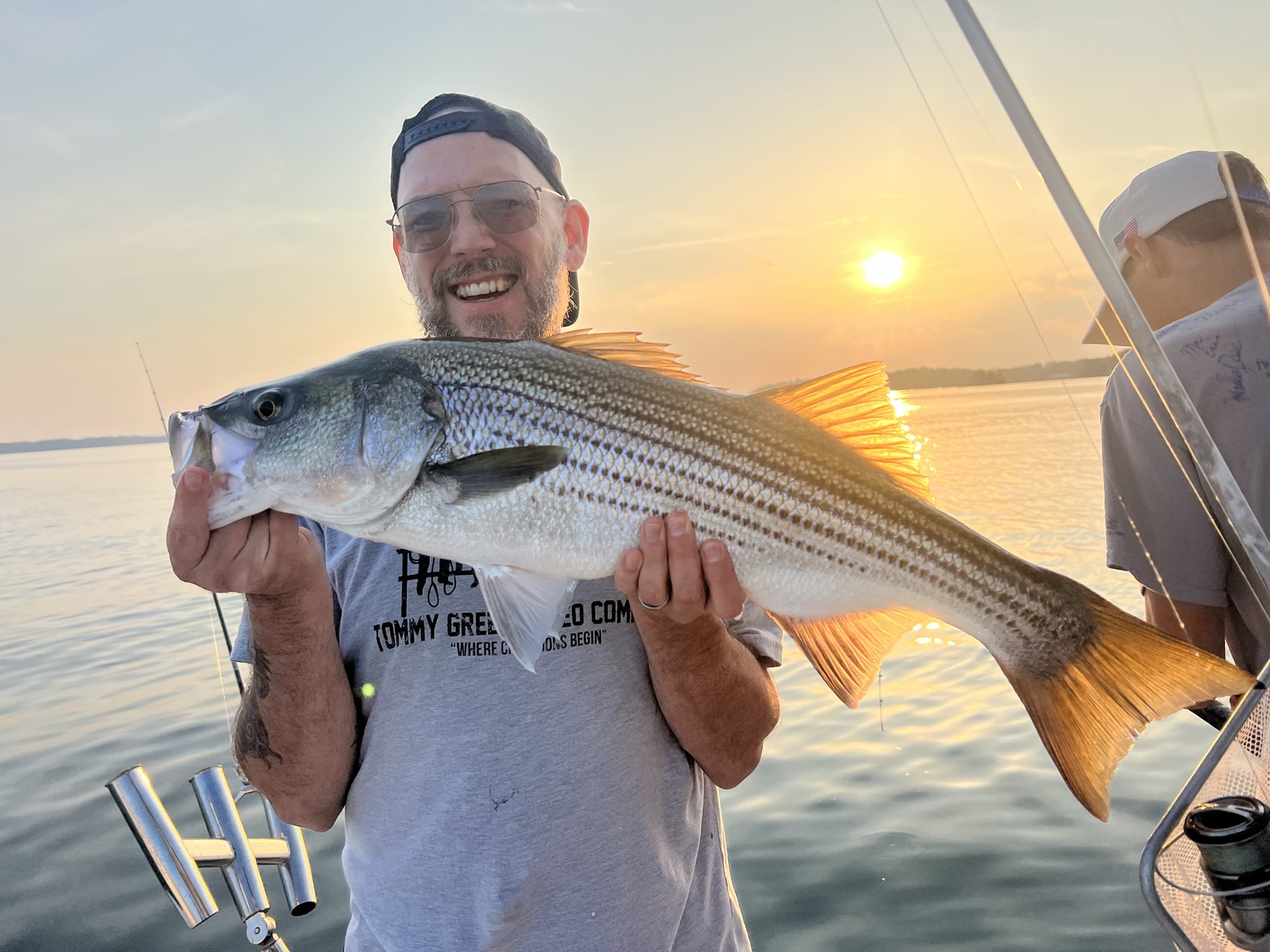 Trophy Striped Bass Lake Lanier Summer