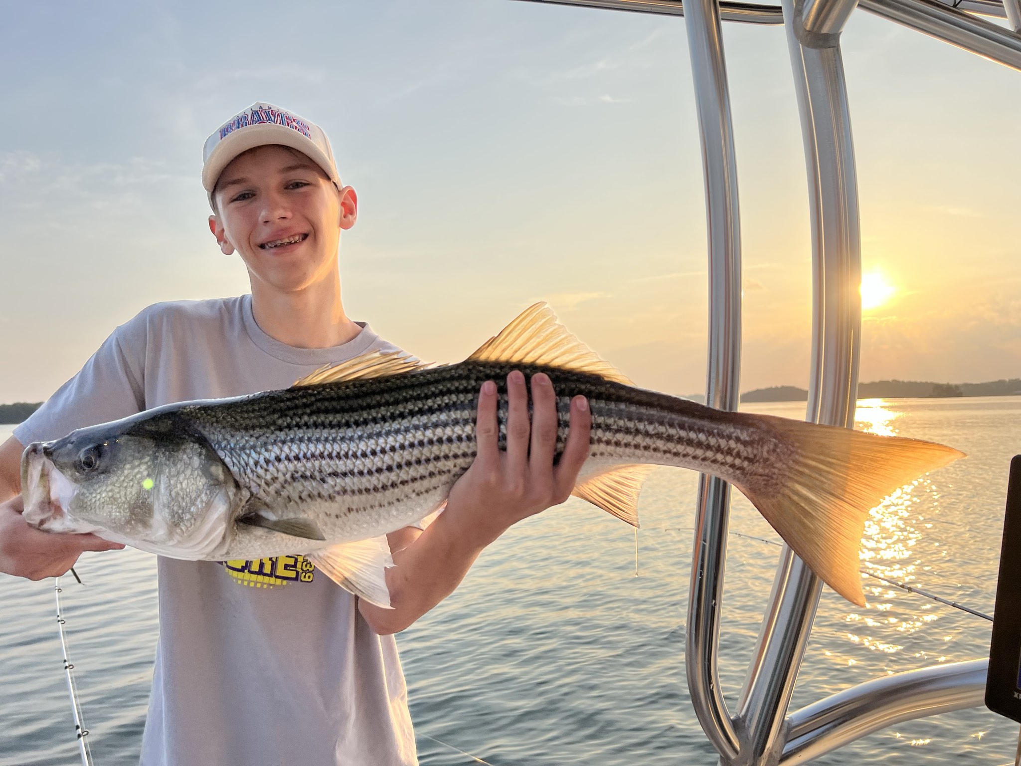 Trophy Striped Bass Lake Lanier Summer