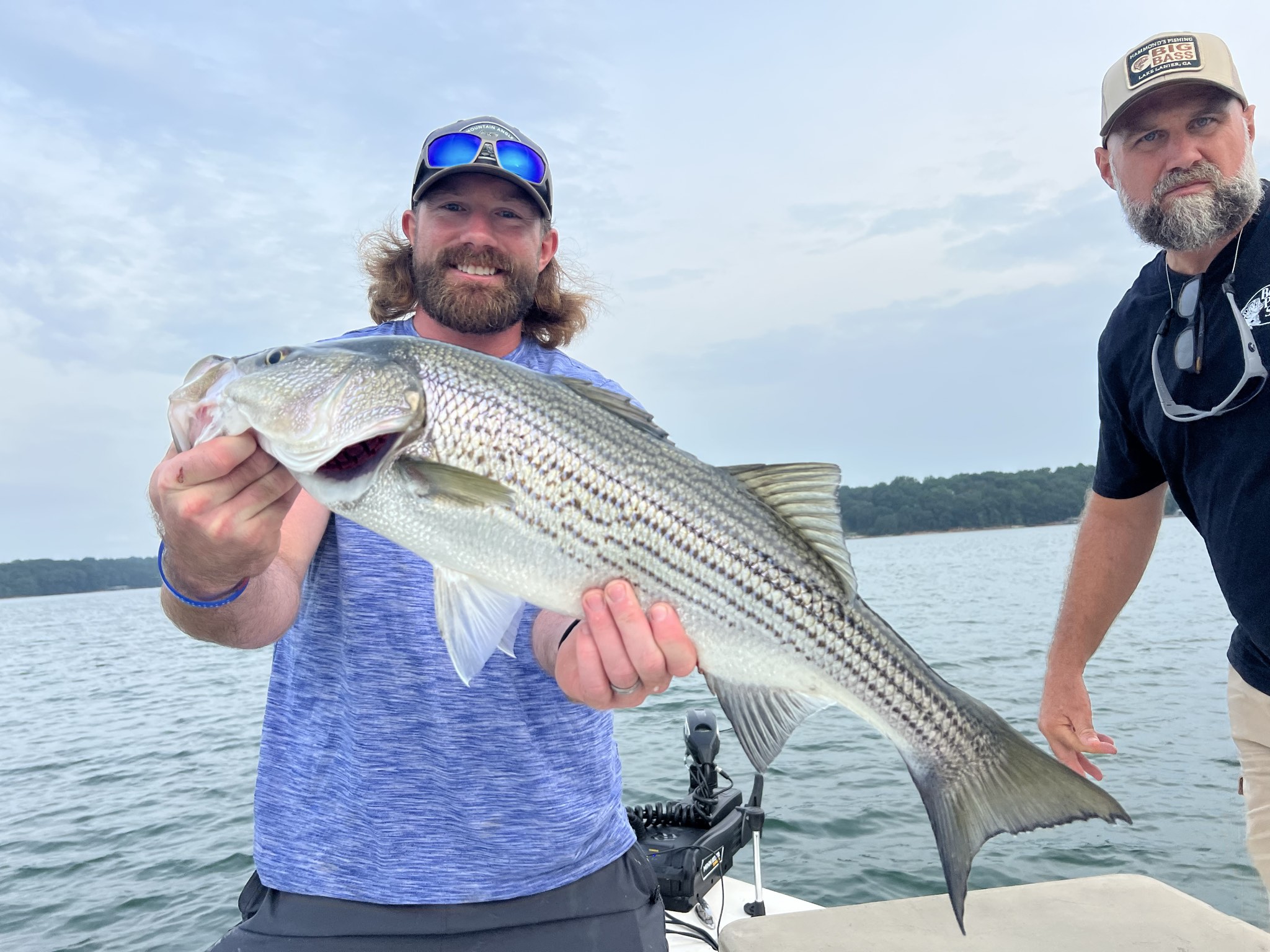 Striped Bass Action On Lake Lanier