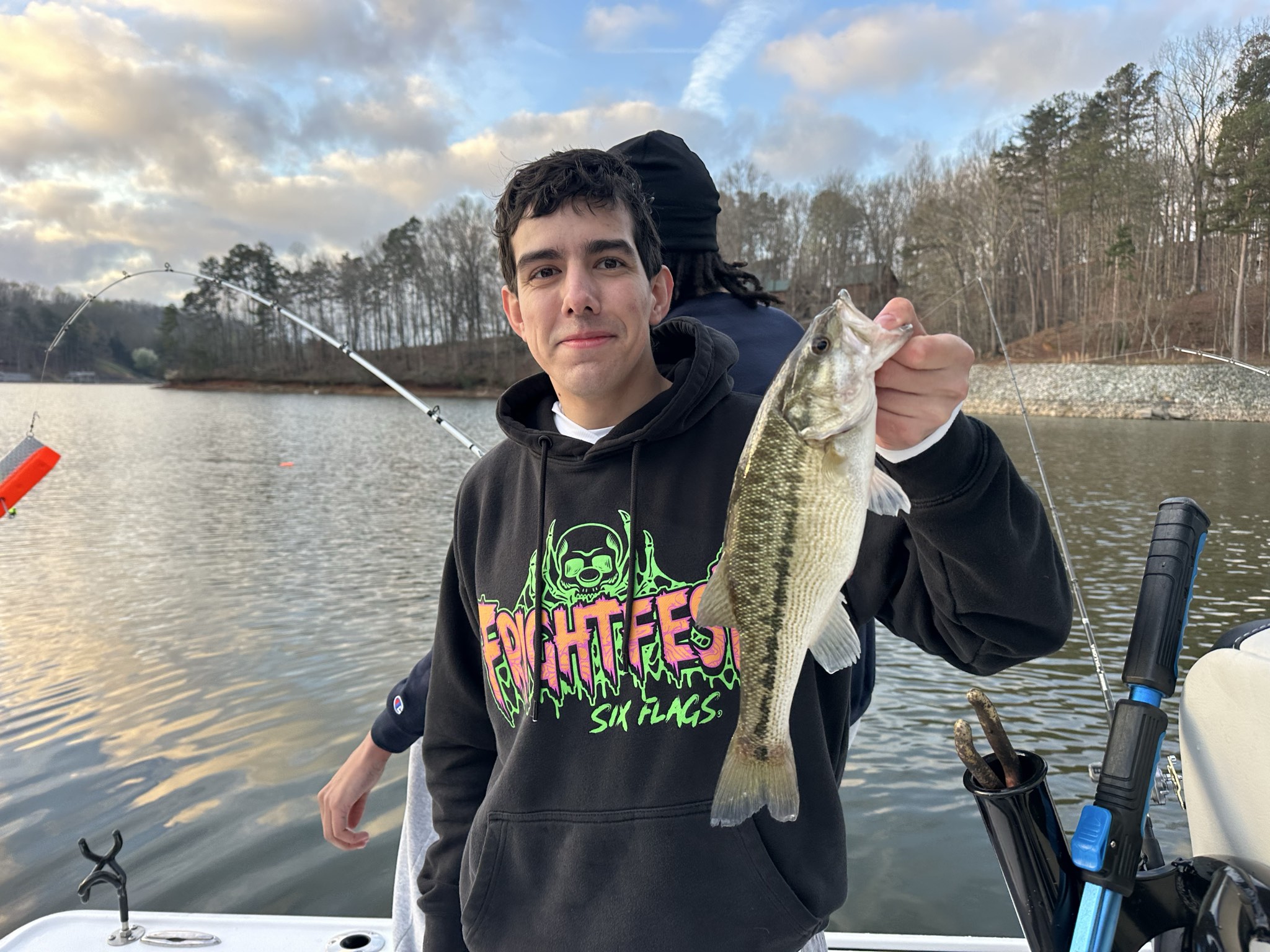 Spring Striped Bass And Spotted Bass On Lake Lanier