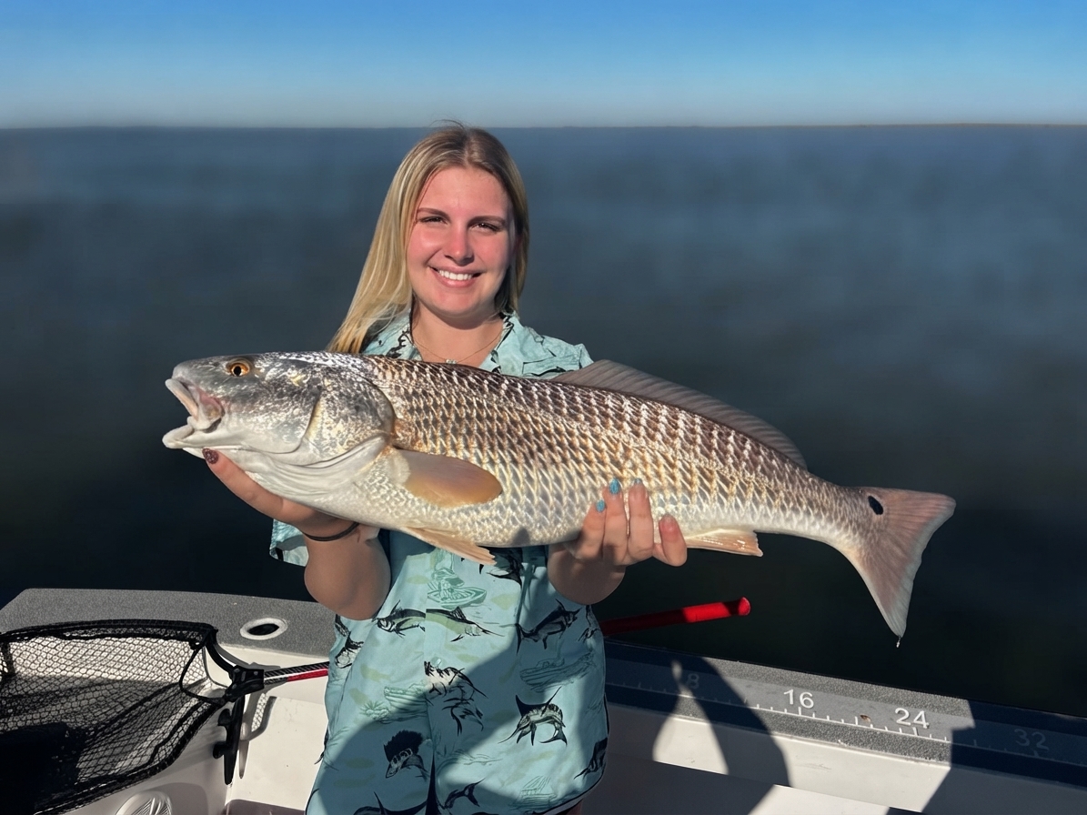 Red drum caught out of Venice, Oct 12, 2026