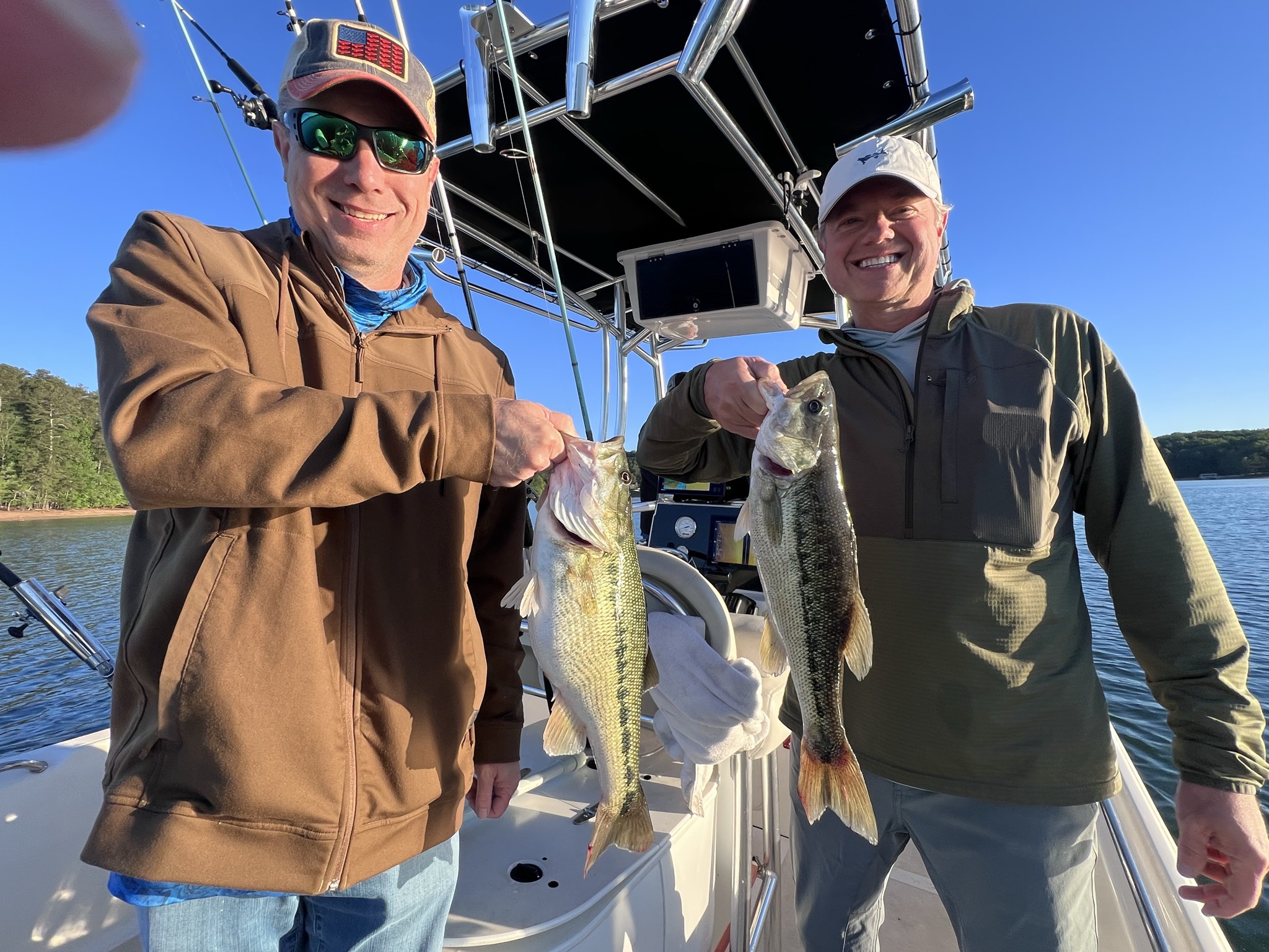 Spotted And Striped Bass On Lake Lanier