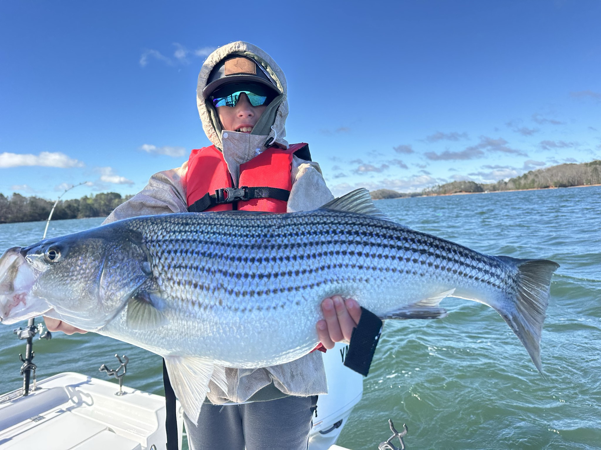 March Striped Bass And Spotted Bass Action