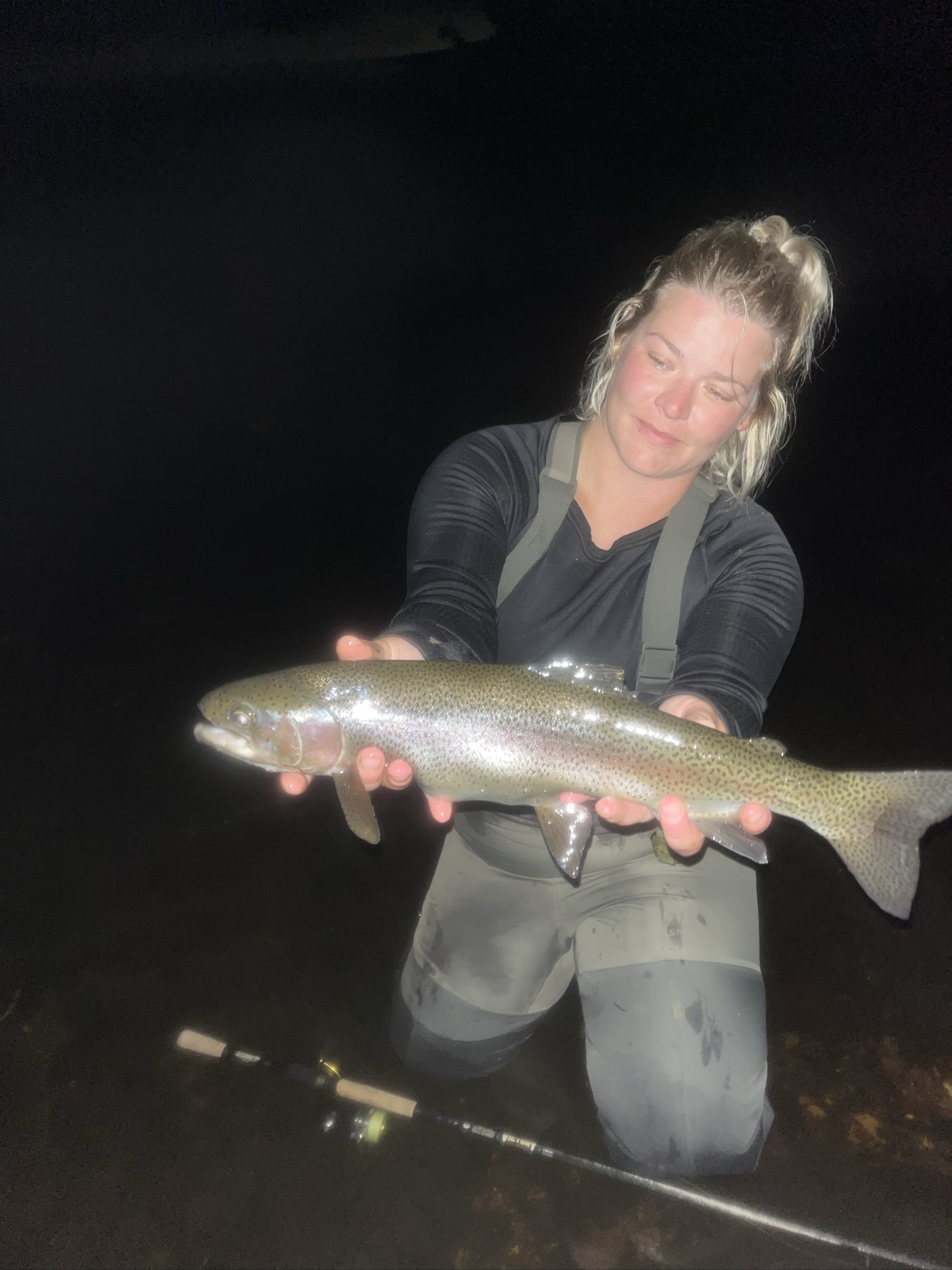 Night Fishing Four Trout Species White River