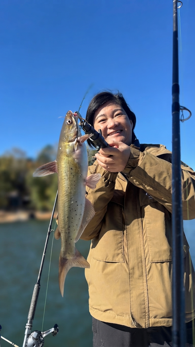 Channel catfish caught on Lake Lanier, Oct 25, 2026