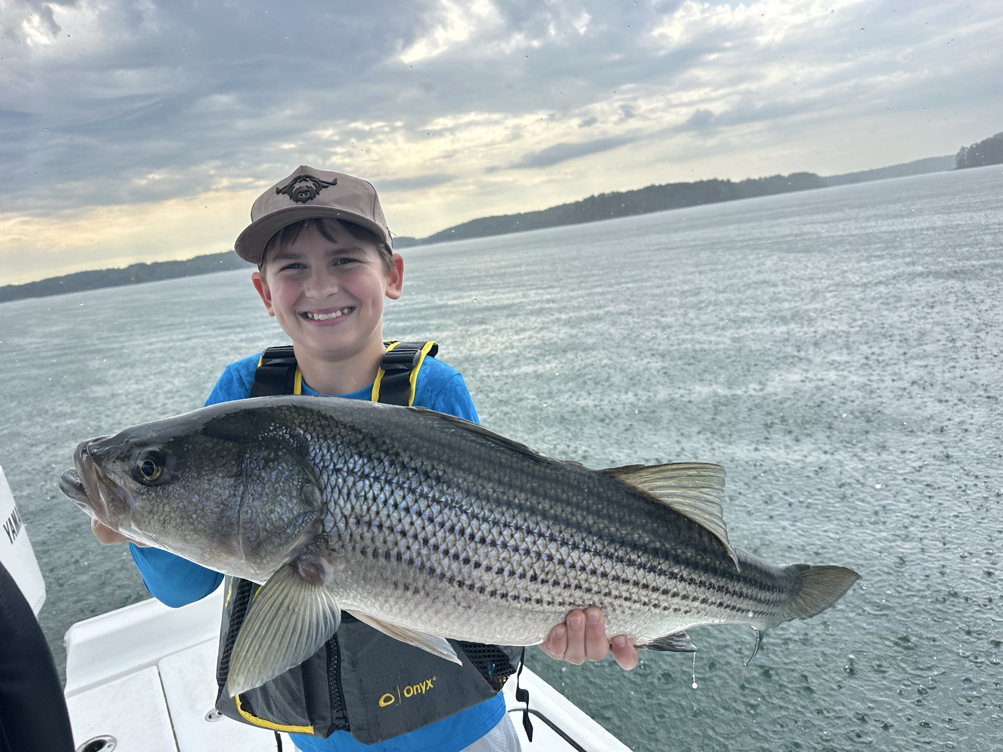 Striped Bass Action on Lake Lanier