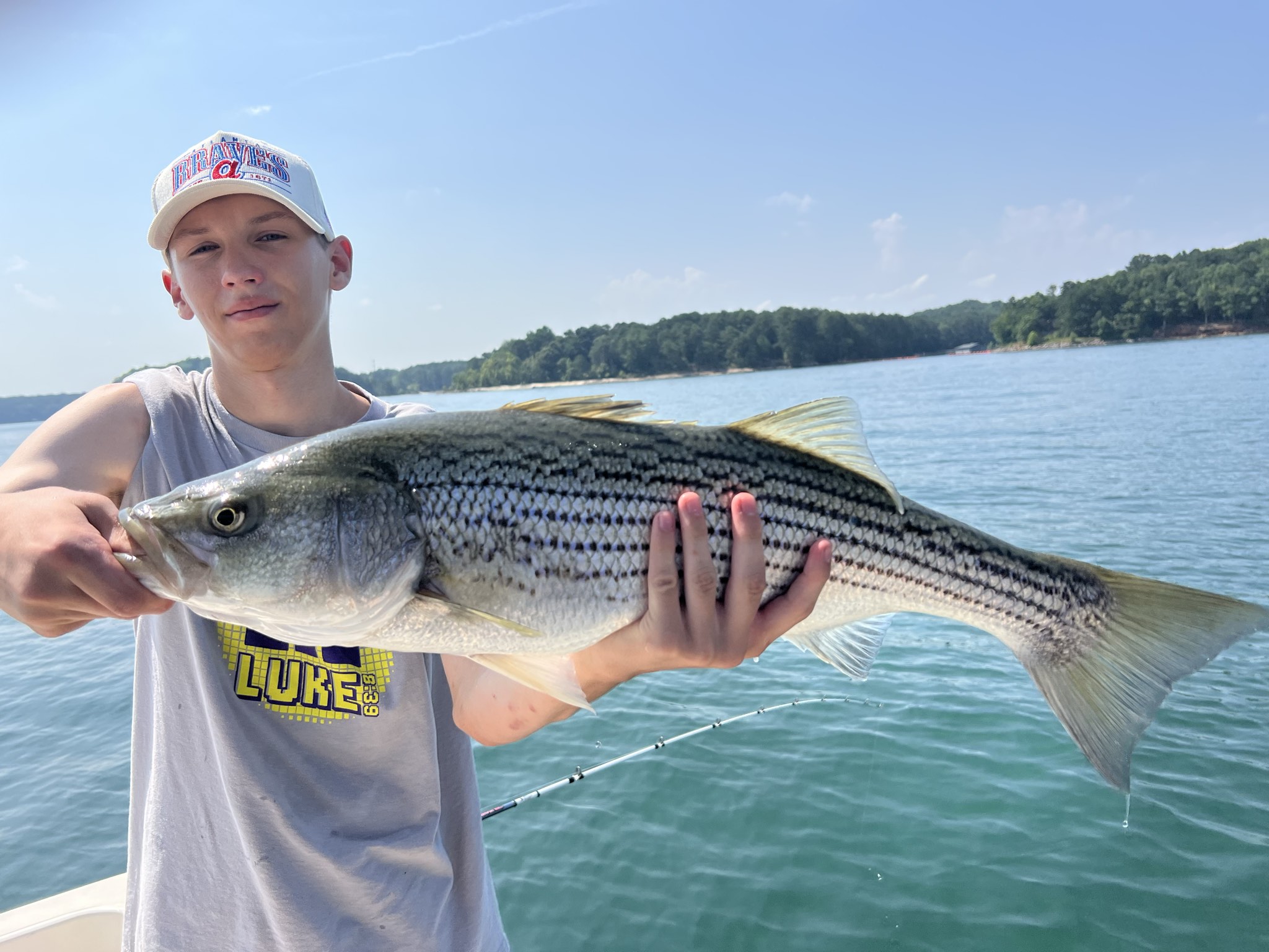Trophy Striped Bass Lake Lanier Summer