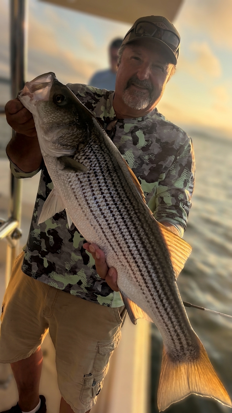 August Striped Bass Action on Lake Lanier