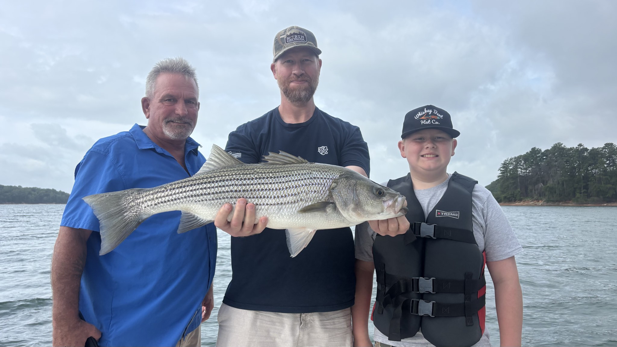 Trophy Striped Bass on Lake Lanier