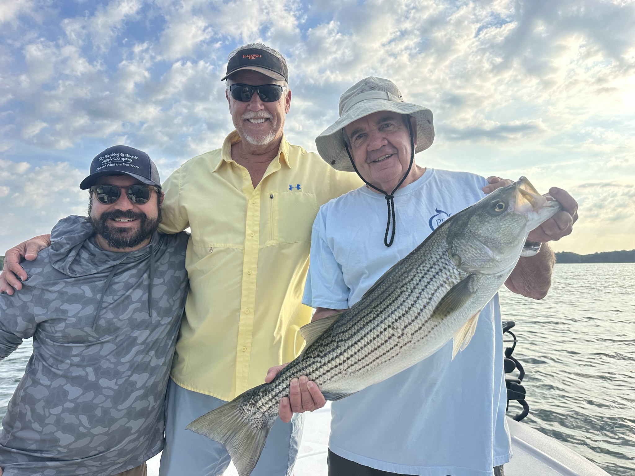 Striped And Spotted Bass Lake Lanier