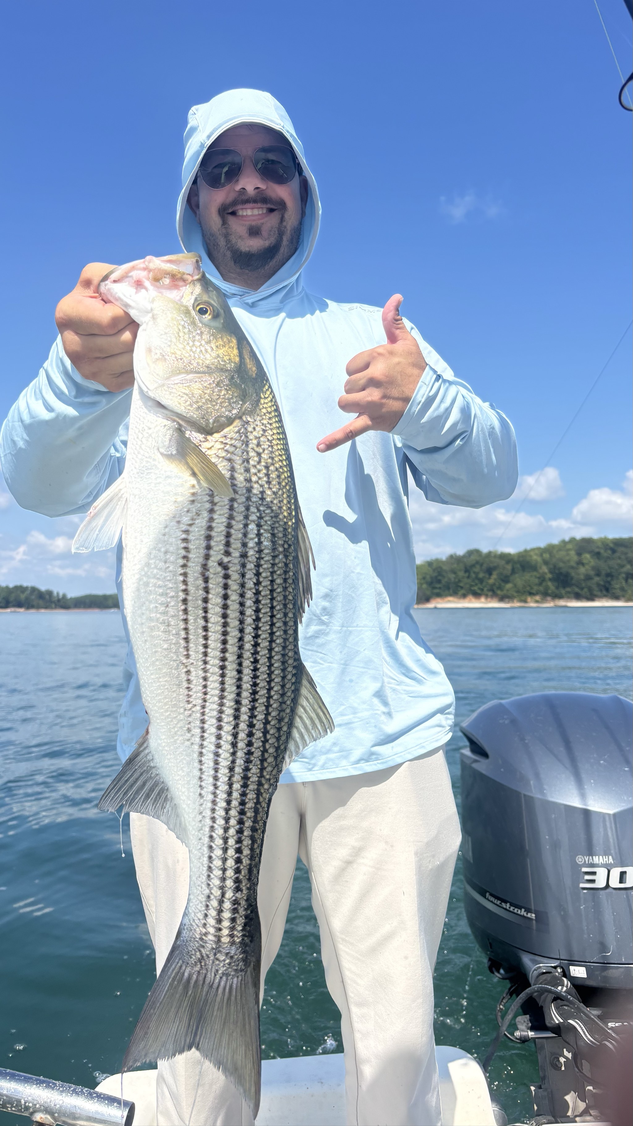 Striped And Spotted Bass Success Lake Lanier