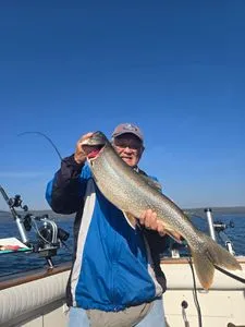 Angler fishing on the Knife River