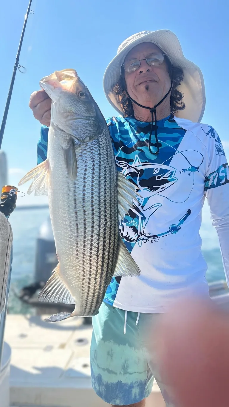 Striped bass caught on Lake Lanier, Sept 20, 2026