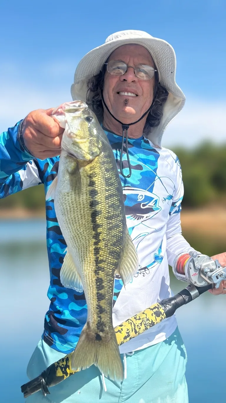 Spotted bass caught on Lake Lanier, Sept 20, 2026